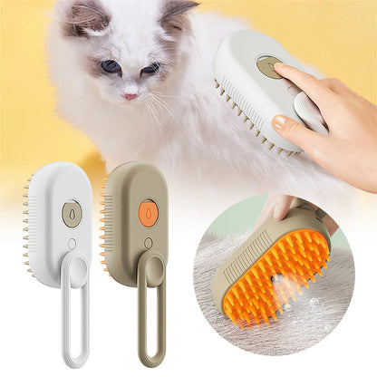 idealbox 3-in-1-Dampfbürste für Katzen und Hunde