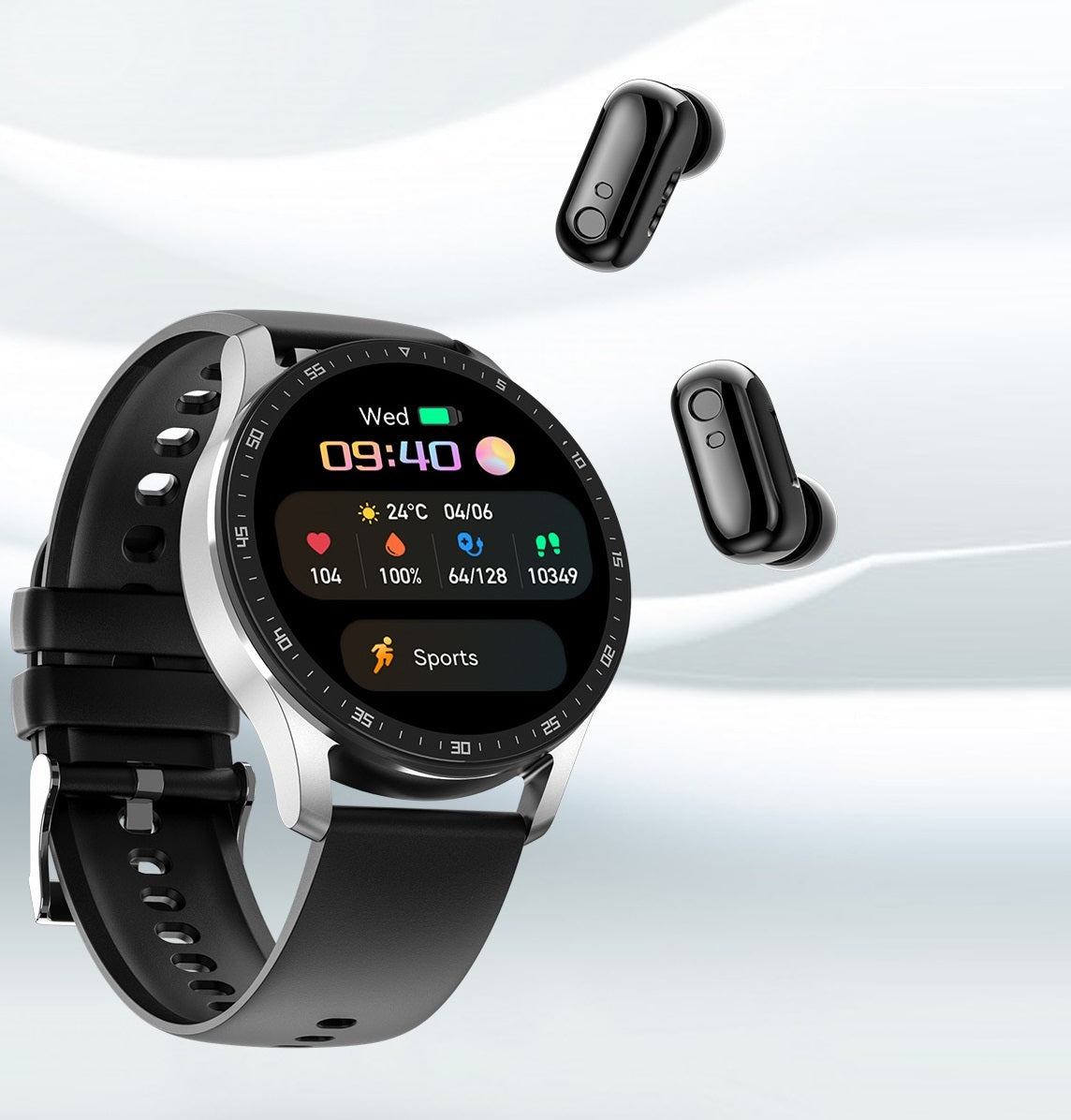 idealbox 2-in-1 Smartwatch TWS mit Kopfhörer